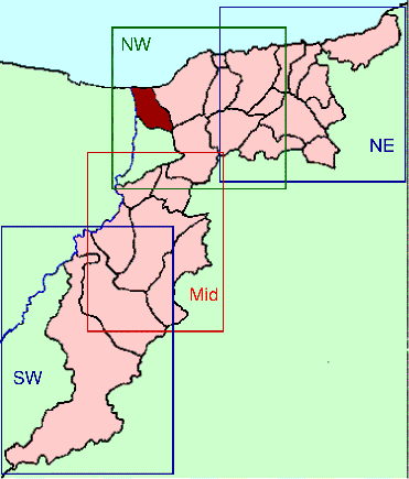 Banffshire map key