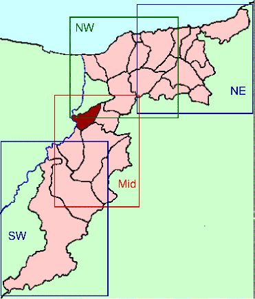 Banffshire map key