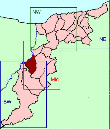 Banffshire map key