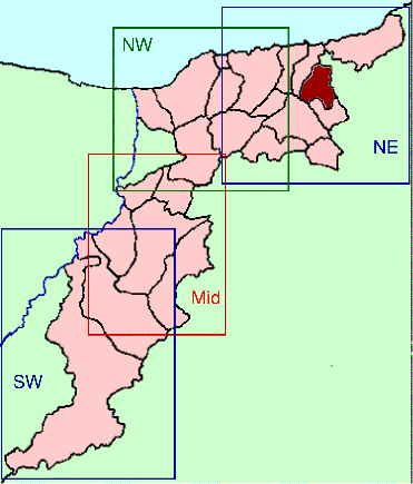 Banffshire map key