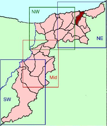 Banffshire map key