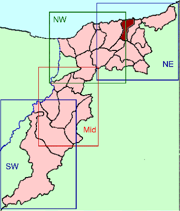 Banffshire map key