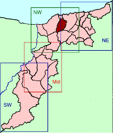 Banffshire map key