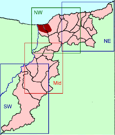 Banffshire map key