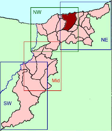 Banffshire map key