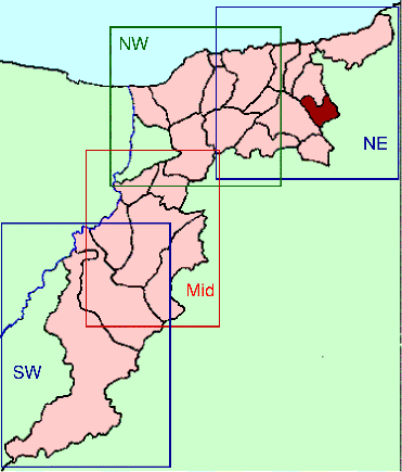 Banffshire map key