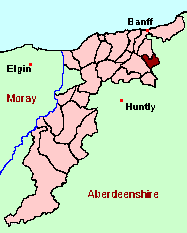 Location of Forglen Parish