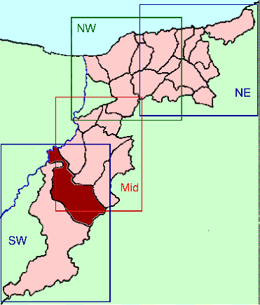 Banffshire map key