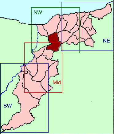 Banffshire map key