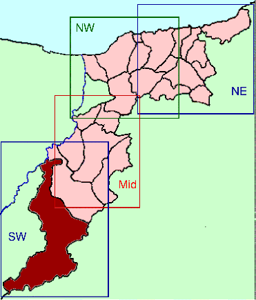 Banffshire map key