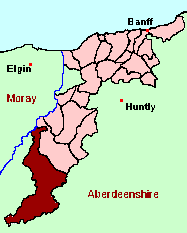 Location of Kirkmichael Parish