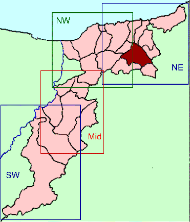 Banffshire map key