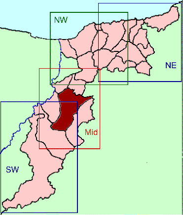 Banffshire map key
