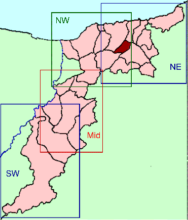 Banffshire map key