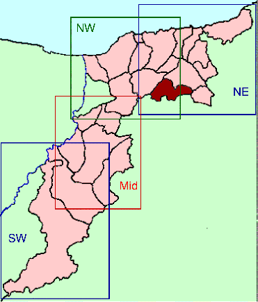 Banffshire map key