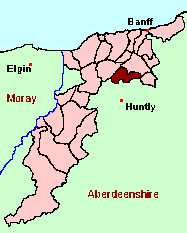 Location of Rothiemay Parish